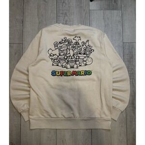 Cream Super Mario Crewneck Sweatshirt Size S Woman